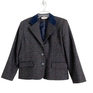 Petite Sophisticate Blazer Jacket Wool Women Size 12